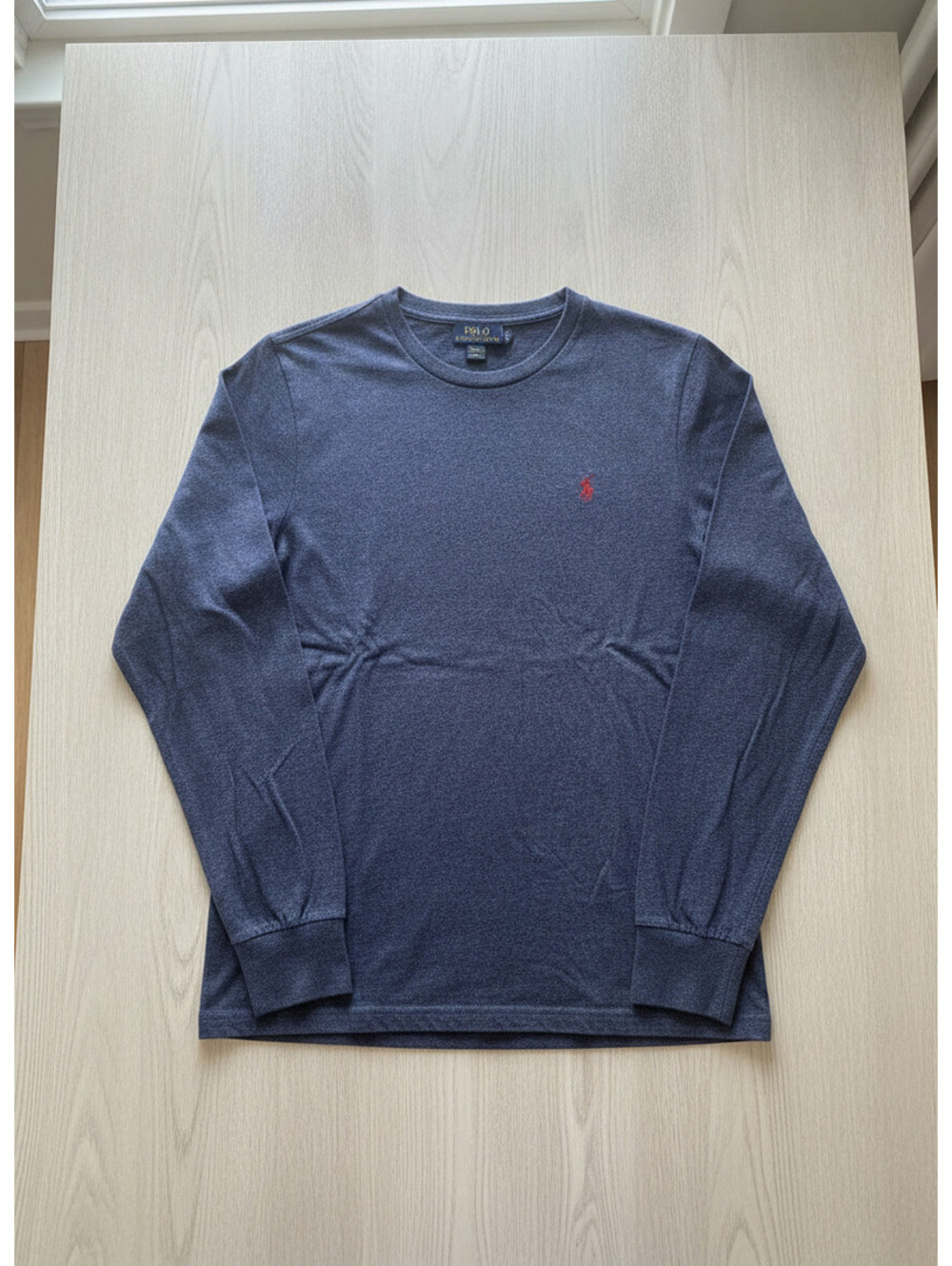 Polo Ralph Lauren Men's Long Sleeve Crew Neck Shirt Medium Blue